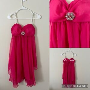 Pink dress with embellishment